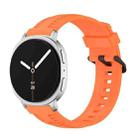 For Samsung Galaxy Watch8 / Watch8 Classic Tire Texture Silicone Watch Band(Orange) - 1