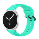 For Samsung Galaxy Watch8 / Watch8 Classic Tire Texture Silicone Watch Band(Teal Blue) - 1