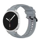 For Samsung Galaxy Watch8 / Watch8 Classic Tire Texture Silicone Watch Band(Gray) - 1