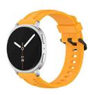 For Samsung Galaxy Watch8 / Watch8 Classic Tire Texture Silicone Watch Band(Amber Yellow) - 1