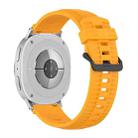 For Samsung Galaxy Watch8 / Watch8 Classic Tire Texture Silicone Watch Band(Amber Yellow) - 2