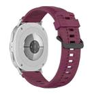 For Samsung Galaxy Watch8 / Watch8 Classic Tire Texture Silicone Watch Band(Wine Red) - 2