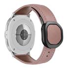For Samsung Galaxy Watch8 / Watch8 Classic Magnetic Fold Genuine Buckle Leather Watch Band(Bean Paste) - 1