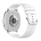 For Samsung Galaxy Watch8 / Watch8 Classic Round Tail Silicone Watch Band(White) - 2