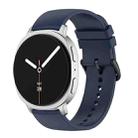 For Samsung Galaxy Watch8 / Watch8 Classic Round Tail Silicone Watch Band(Midnight Blue) - 1