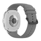 For Samsung Galaxy Watch8 / Watch8 Classic Round Tail Silicone Watch Band(Dark Gray) - 2