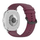 For Samsung Galaxy Watch8 / Watch8 Classic Round Tail Silicone Watch Band(Wine Red) - 2