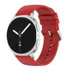 For Samsung Galaxy Watch8 / Watch8 Classic Round Tail Silicone Watch Band(Red) - 1