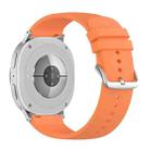 For Samsung Galaxy Watch8 / Watch8 Classic Round Tail Silicone Watch Band(Orange) - 2