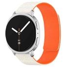 For Samsung Galaxy Watch8 / Watch8 Classic Cloud Wood Grain Magnetic Silicone Watch Band(Starlight Orange) - 1