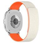 For Samsung Galaxy Watch8 / Watch8 Classic Cloud Wood Grain Magnetic Silicone Watch Band(Starlight Orange) - 2