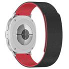 For Samsung Galaxy Watch8 / Watch8 Classic Cloud Wood Grain Magnetic Silicone Watch Band(Black Red) - 2