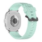 For Samsung Galaxy Watch8 / Watch8 Classic Black Buckle Spruce Silicone Watch Band(Teal Blue) - 2