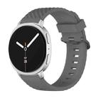 For Samsung Galaxy Watch8 / Watch8 Classic Black Buckle Spruce Silicone Watch Band(Space Gray) - 1