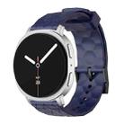 For Samsung Galaxy Watch8 / Watch8 Classic Football Texture Solid Color Silicone Watch Band(Navy Blue) - 1