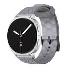 For Samsung Galaxy Watch8 / Watch8 Classic Football Texture Solid Color Silicone Watch Band(Gray) - 1