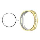 For Samsung Galaxy Watch8 Classic 46mm ENKAY Hat-Prince 2 in 1 Electroplated Soft TPU Cover with Full Coverage PMMA Soft Film(Golden) - 1