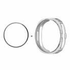 For Samsung Galaxy Watch8 Classic 46mm ENKAY Hat-Prince 2 in 1 Electroplated Soft TPU Cover with Full Coverage PMMA Soft Film(Silver) - 1