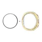 For Samsung Galaxy Watch8 44mm ENKAY Hat-Prince Diamond PC Watch Cover with Full Coverage PMMA Soft Film(Gold) - 1