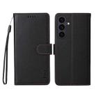 For Samsung Galaxy S25 FE 5G ENKAY RFID Blocking Wallet Kickstand Litchi Texture Leather Phone Case(Black) - 2