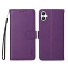 For Samsung Galaxy A07 4G ENKAY RFID Blocking Wallet Kickstand Litchi Texture Leather Phone Case(Purple) - 2