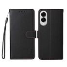 For Samsung Galaxy S25 Edge 5G ENKAY RFID Blocking Wallet Kickstand Litchi Texture Leather Phone Case(Black) - 2
