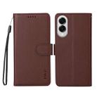 For Samsung Galaxy S25 Edge 5G ENKAY RFID Blocking Wallet Kickstand Litchi Texture Leather Phone Case(Brown) - 2
