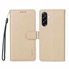 For Samsung Galaxy A56 5G ENKAY RFID Blocking Wallet Kickstand Litchi Texture Leather Phone Case(Beige) - 2