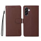 For Samsung Galaxy A56 5G ENKAY RFID Blocking Wallet Kickstand Litchi Texture Leather Phone Case(Brown) - 2