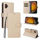 For Samsung Galaxy Xcover7 Pro ENKAY RFID Blocking Wallet Kickstand Litchi Texture Leather Phone Case(Beige) - 1