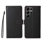 For Samsung Galaxy S24 Ultra 5G ENKAY RFID Blocking Wallet Kickstand Litchi Texture Leather Phone Case(Black) - 2