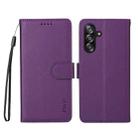 For Samsung Galaxy A17 5G /  A26 5G / A16 ENKAY RFID Blocking Wallet Kickstand Litchi Texture Leather Phone Case(Purple) - 2