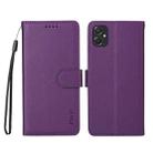 For Samsung Galaxy A06 4G / 5G ENKAY RFID Blocking Wallet Kickstand Litchi Texture Leather Phone Case(Purple) - 2