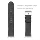 For Samsung Galaxy Watch8 / Watch8 Classic Round Tail Square Buckle Leather Watch Band(Black) - 2