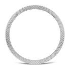For Samsung Galaxy Watch8 40mm Rhombic Texture Bezel and Wavy Grain Stitched Color Buckle Silicone Watch Band(Light Blue Silver) - 3