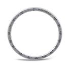For Samsung Galaxy Watch8 40mm Speed Bezel and Wavy Grain Stitched Color Buckle Silicone Watch Band(Light Blue Silver) - 3