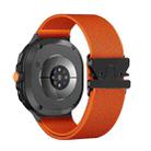 For Samsung Galaxy Watch8 / Watch8 Classic Parachute Buckle Stretch Nylon Watch Band(Orange) - 1