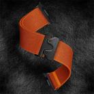 For Samsung Galaxy Watch8 / Watch8 Classic Parachute Buckle Stretch Nylon Watch Band(Orange) - 3