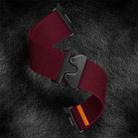 For Samsung Galaxy Watch8 / Watch8 Classic Parachute Buckle Stretch Nylon Watch Band(Wine Red) - 3