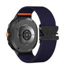 For Samsung Galaxy Watch8 / Watch8 Classic Parachute Buckle Stretch Nylon Watch Band(Dark Blue) - 1