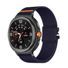 For Samsung Galaxy Watch8 / Watch8 Classic Parachute Buckle Stretch Nylon Watch Band(Dark Blue) - 2