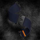 For Samsung Galaxy Watch8 / Watch8 Classic Parachute Buckle Stretch Nylon Watch Band(Dark Blue) - 3