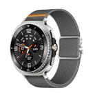 For Samsung Galaxy Watch8 / Watch8 Classic Parachute Buckle Stretch Nylon Watch Band(Dark Gray) - 2