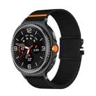 For Samsung Galaxy Watch8 / Watch8 Classic Parachute Buckle Stretch Nylon Watch Band(Black) - 2
