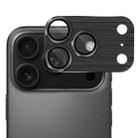 For iPhone 17 Pro Max ENKAY Anti-reflection Camera Lens Brushed Aluminium Alloy Tempered Glass Film(Black) - 1
