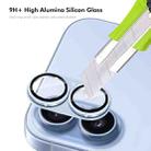 For iPhone 17 ENKAY Anti-reflection Camera Lens Frosted Armor Aluminium Alloy Tempered Glass Film(Black) - 2