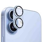 For iPhone 17 ENKAY Anti-reflection Camera Lens Frosted Armor Aluminium Alloy Tempered Glass Film(Light Blue) - 1