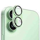 For iPhone 17 ENKAY Anti-reflection Camera Lens Frosted Armor Aluminium Alloy Tempered Glass Film(Light Green) - 1