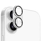 For iPhone 17 ENKAY CD Texture Aluminium Alloy Tempered Glass Lens Cover Film(Silver) - 1