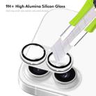 For iPhone 17 ENKAY CD Texture Aluminium Alloy Tempered Glass Lens Cover Film(Light Green) - 2
